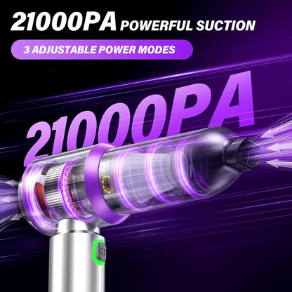 4-in-1 Cordless Mini Vacuum Cleaner | High Power – 20,000PA Suction | Dust Blower, Inflator & Air Blower | Super Strong Suction Motor | Ideal for Car, Home, Office & Outdoor