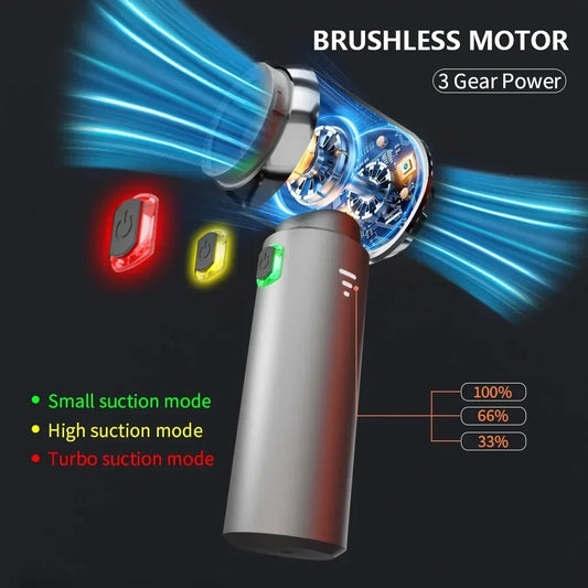 Car Vacuum Cleaner High Power Portable Handheld Wireless Brushless Motor Cleaning Machine Powerful Air Duster for Home Appliance 1